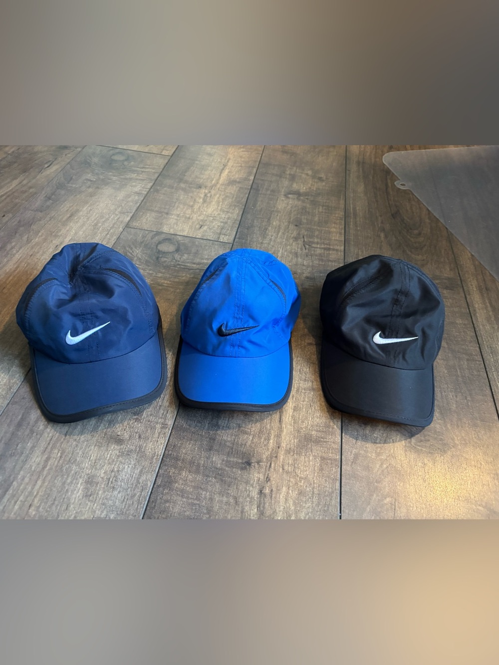 Nike Kids Triple Cap Set in Navy, Royal Blue, and Black